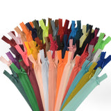 Invisible Bulk Zips 5 pcs, 50 pcs, 100 pcs between 20 cm - 8" and 60 cm - 24"
