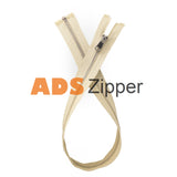 Metal No.5 Open End - Listing 1/2 Beige (Natural 307) / 9.8 Inch 25 Cm (Open End) Zip