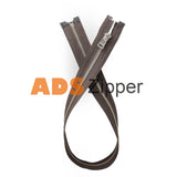 Metal No.5 Open End - Listing 1/2 Brown (Mustang 304) / 9.8 Inch 25 Cm (Open End) Zip