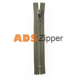 No.5 Metal Zip Nickel-Free Closed End Green (Olive - 327) / 6.3 Inch 16 Cm (Closed End)