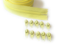 5 metre Continuous Nylon Coil #3 Zip with 10 Sliders