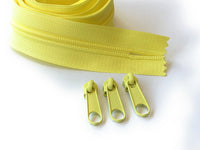 1.5 metre Continuous Nylon Coil #5 Zip with 3 Sliders