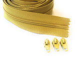 1.5 metre Continuous Nylon Coil #3 Zip with 3 Sliders