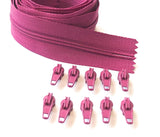 5 metre Continuous Nylon Coil #3 Zip with 10 Sliders