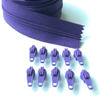 5 metre Continuous Nylon Coil #3 Zip with 10 Sliders