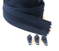 1.5 metre Continuous Nylon Coil #3 Zip with 3 Sliders