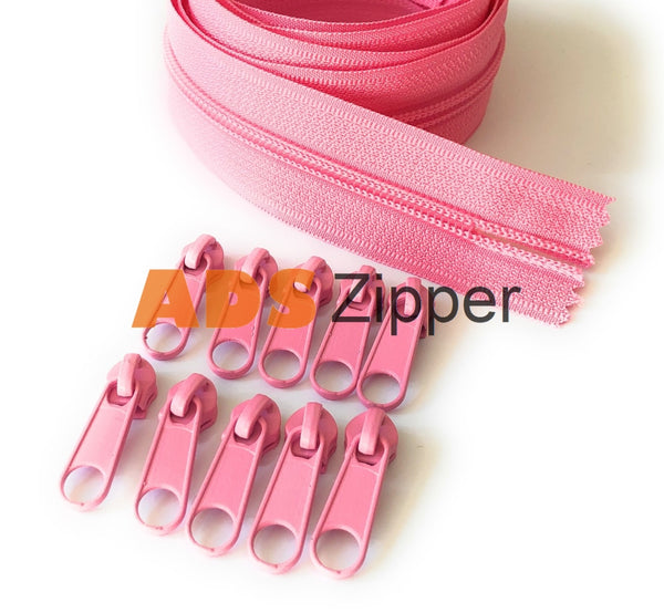 Ads Zipper Continuous Nylon No.5 Zip With Sliders #5 Chain On Roll - Listing 2/2 Zip