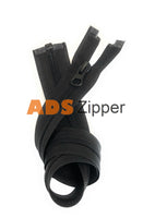 Ads Zipper Nylon No.5 Black Colour Zip With Autolock Thumb Puller Zip