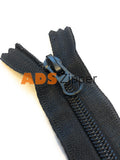 Ads Zipper Nylon No.5 Black Colour Zip With Autolock Thumb Puller Zip