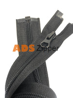 Ads Zipper Nylon No.5 Black Colour Zip With Autolock Thumb Puller 7.9 Inch - 20 Cm (Open End) Zip