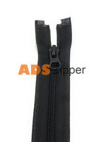 Ads Zipper Nylon No.5 Black Colour Zip With Autolock Thumb Puller Zip