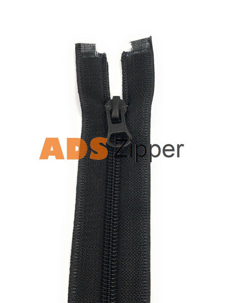 Ads Zipper Nylon No.5 Black Colour Zip With Autolock Thumb Puller Zip