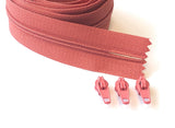 1.5 metre Continuous Nylon Coil #3 Zip with 3 Sliders