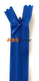 Invisible/concealed Zips From 20 Cm To 60 - Listing 1/6 7.9 Inch (Closed End) / Blue (Peacock 223)