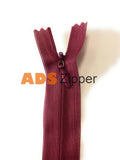 Invisible/concealed Zips From 20 Cm To 60 - Listing 1/6 7.9 Inch (Closed End) / Burgundy (178)