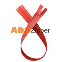 Waterproof Coloured Zip No.5 Closed End Red (Hot - 148) / 7.1 Inch 18 Cm (Closed End)