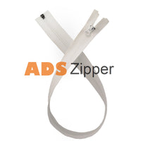 Waterproof Coloured Zip No.5 Open End Zips White - 101 / 23.6 Inch 60 Cm (Open End)